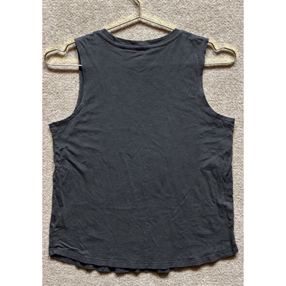 Spiritual Gangster Tank Top Women's Medium Gray Moon Child Ahimsa Peace Love EUC - Picture 2 of 4